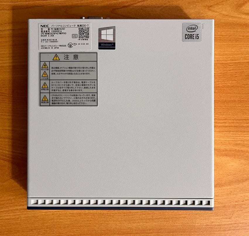 ミニPC NEC MJM23C-7 Core i5-10500T 8GB/256GB