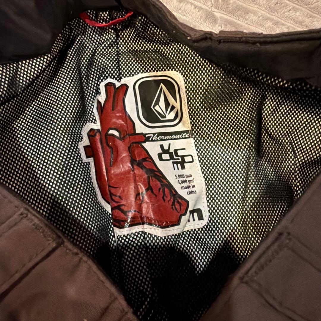 VOLCOMスノーボードウェア上下セットブラック/ブラウンM