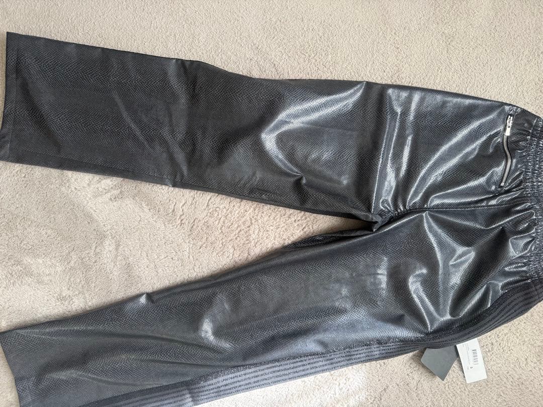 Needles ニードルス 合成皮革 トラックパンツ ブラック タグ付き 美品