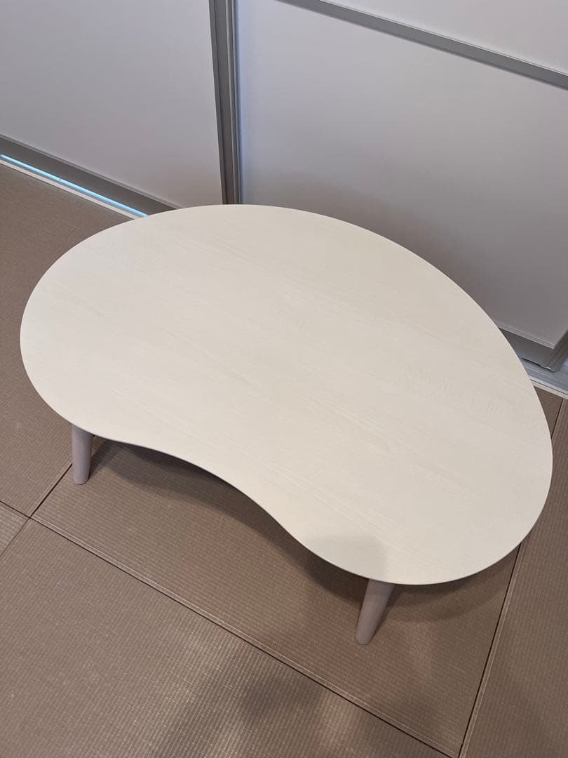 ニトリ豆型こたつ ヒーター内蔵　ホワイトウォッシュ