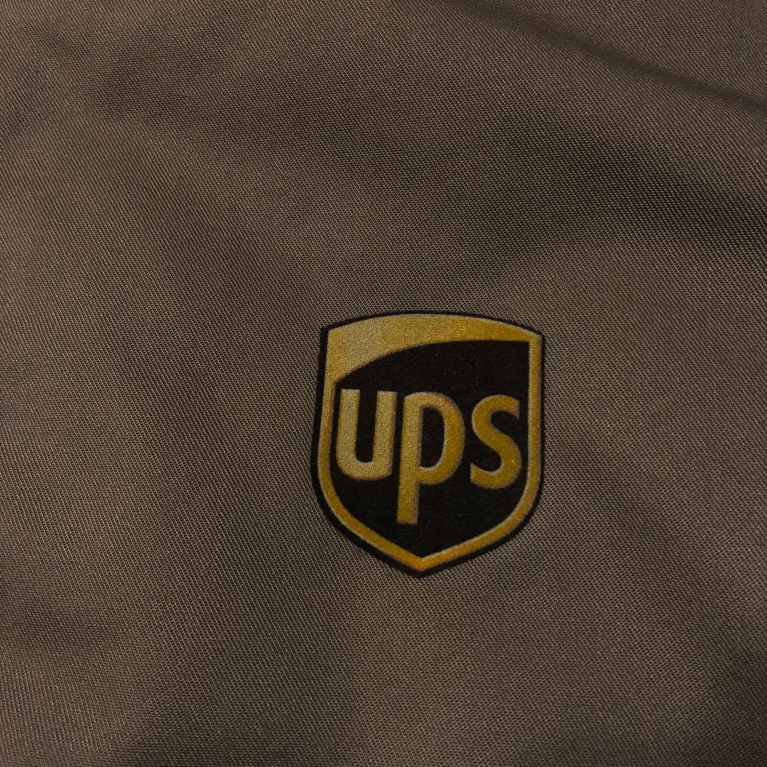 企業ロゴ中綿ワークジャケットups 2XLブラウンCINTASリフレクターma1