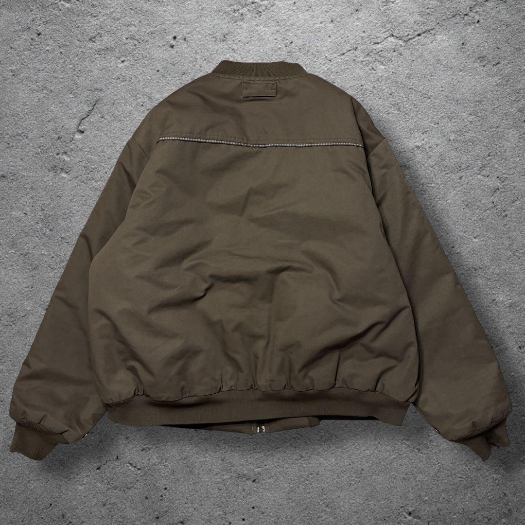 企業ロゴ中綿ワークジャケットups 2XLブラウンCINTASリフレクターma1