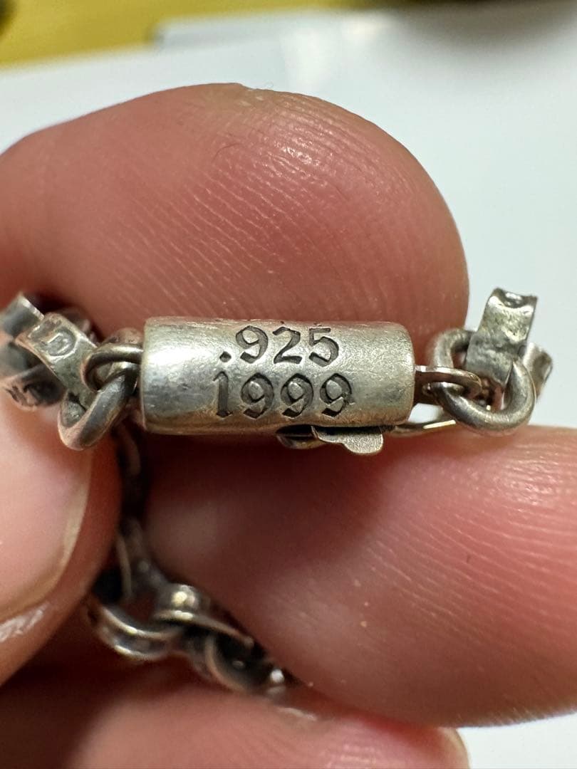 クロムハーツ ペーパーチェーンブレスレット　8インチ