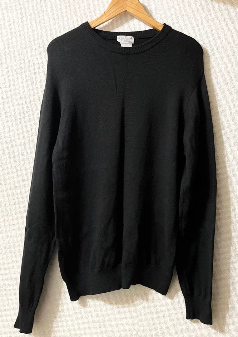 ビンテージ 90s agnes b.homme ニット ブラック フランス製