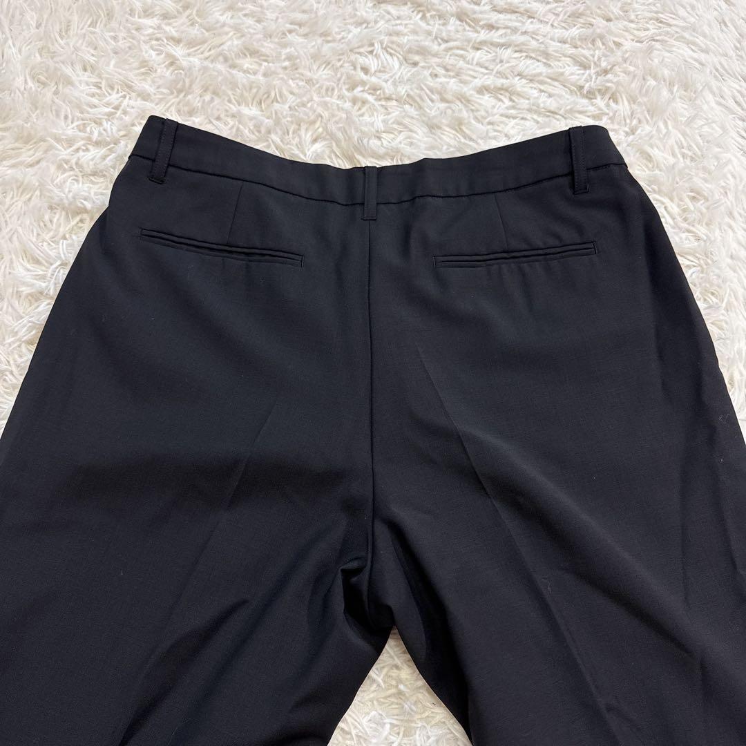 【未使用に近い】INDIVI インディヴィ セットアップスーツ パンツ ブラック