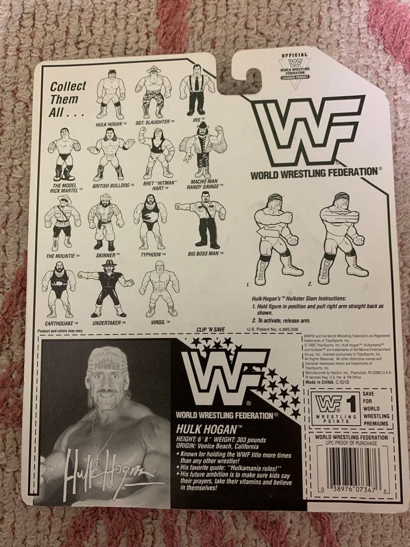 WWF ハルクホーガン　超美品　ハズブロ　WWE プロレス