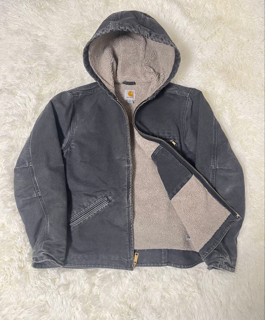 [良フェード] Sサイズ　カーハート　シエラジャケット　ブラック
