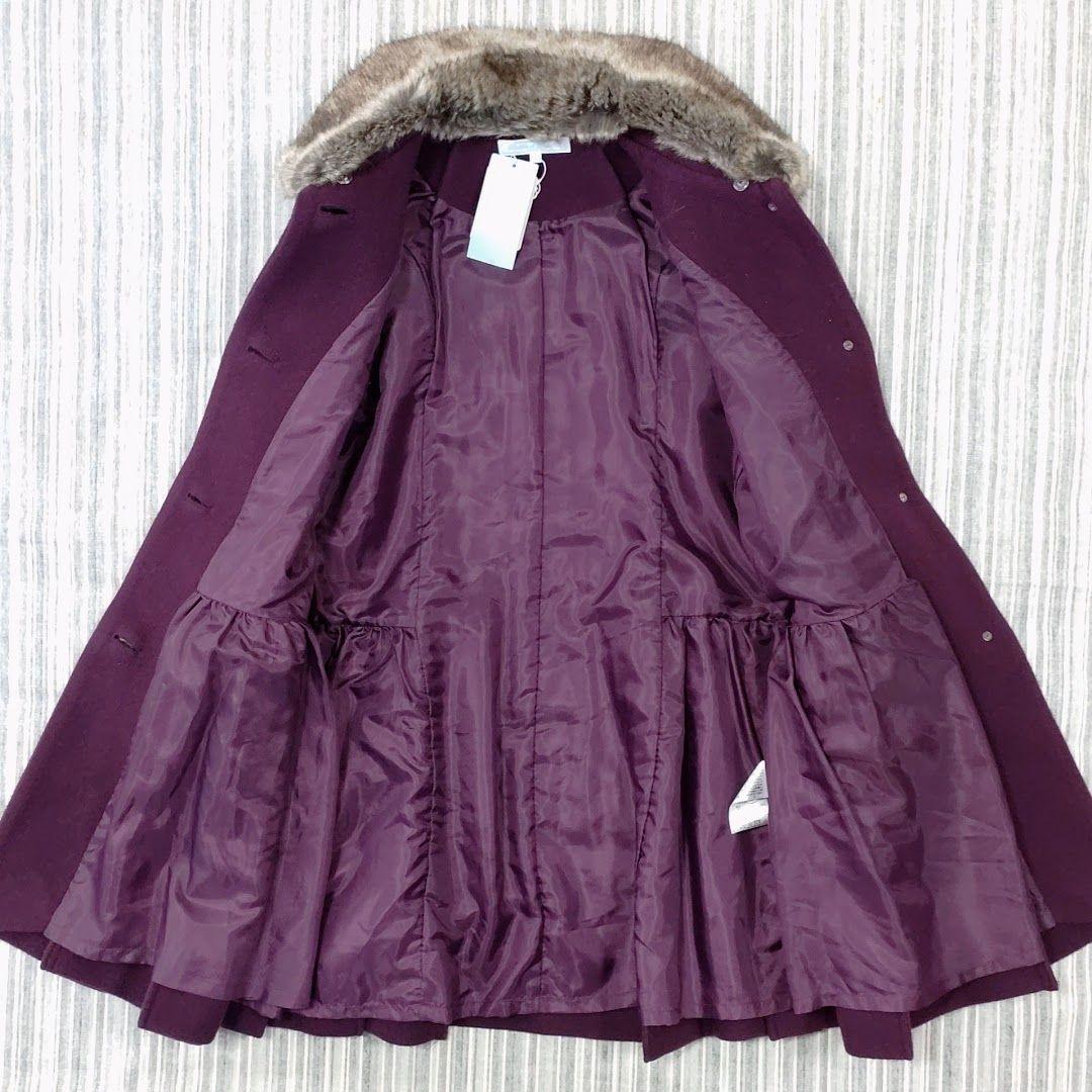 ★新品★タルティーヌエショコラ＊ファー付き＊ウールコート＊140cm