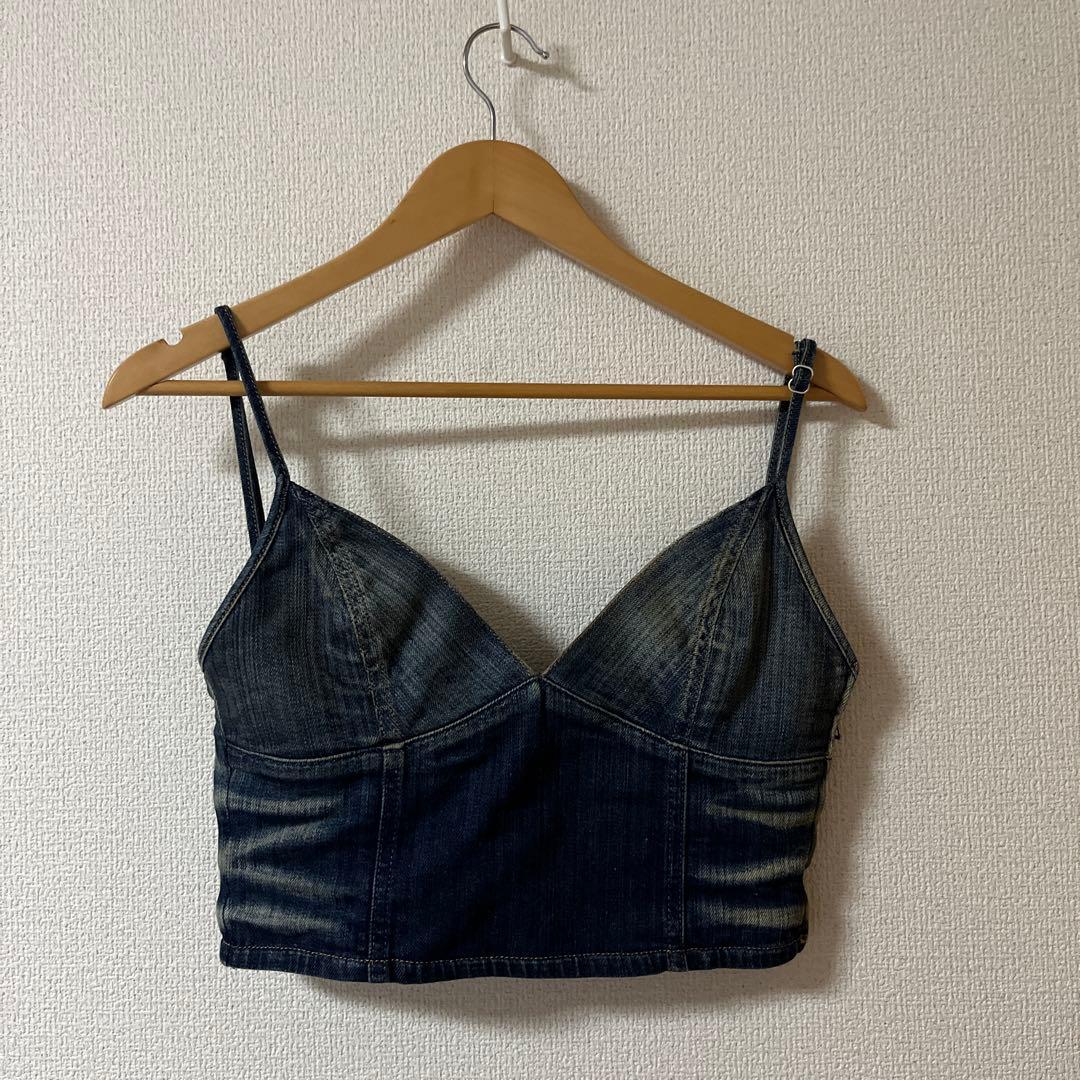 デニム キャミソール　ディーゼル　DIESEL DE-FULVY-TOP-D