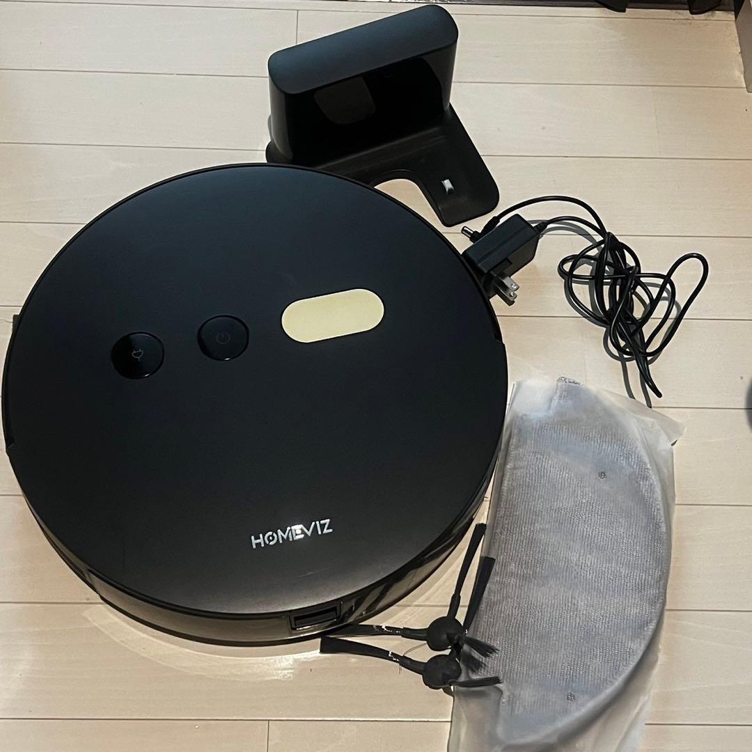 Faminode ロボット掃除機  水拭き両用　掃除機　黒　掃除用品　掃除