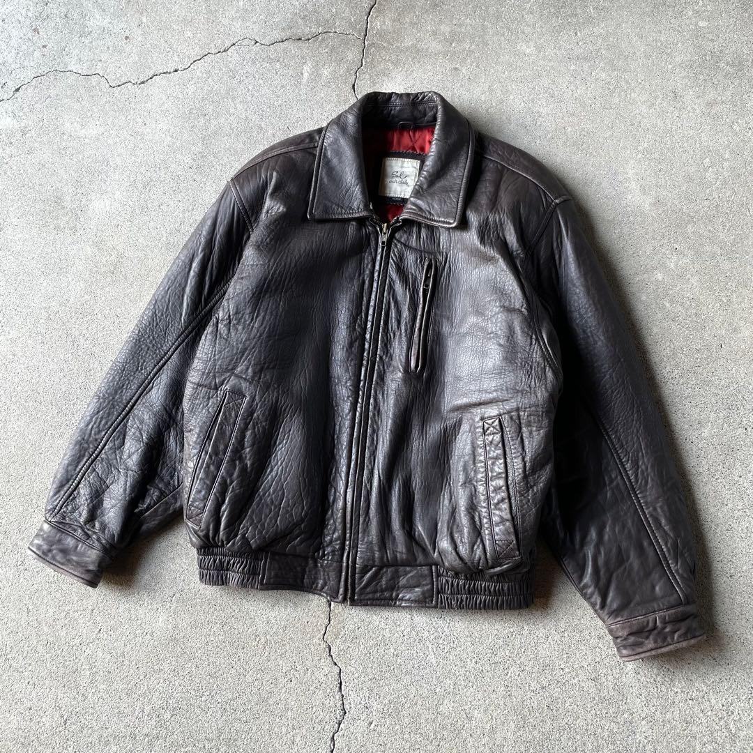 90s real leather bomber jacket 本革 a2 g1