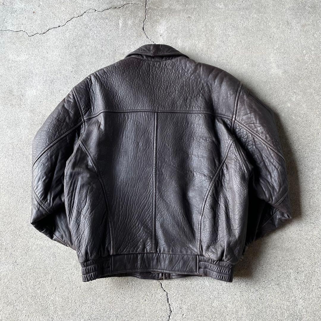 90s real leather bomber jacket 本革 a2 g1