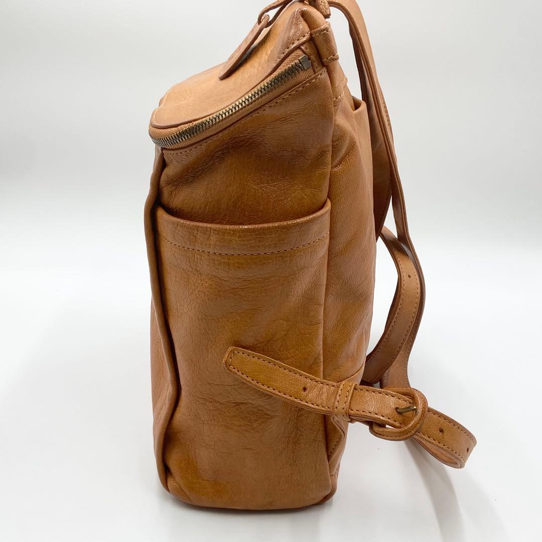 genten ゲンテン　リュック　ゴートベーシック　レザー　キャメル