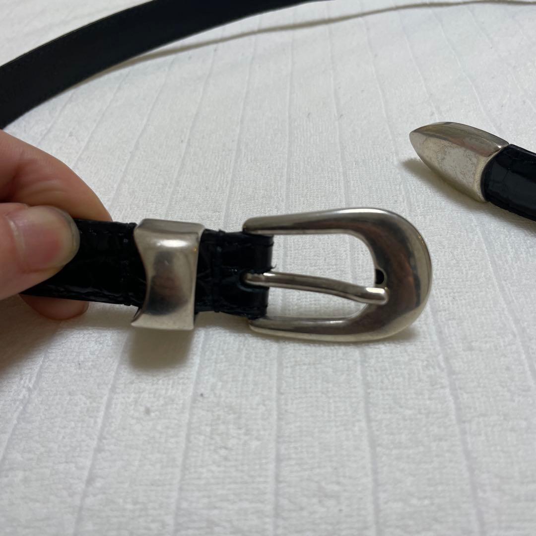 小物 OUR LEGACY 2CM BELT 24aw Croc Bull Hide