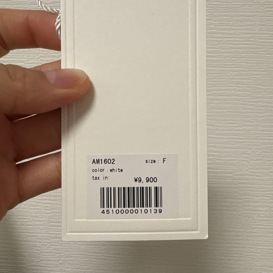 トップス Donna knit tops white ANDMARY