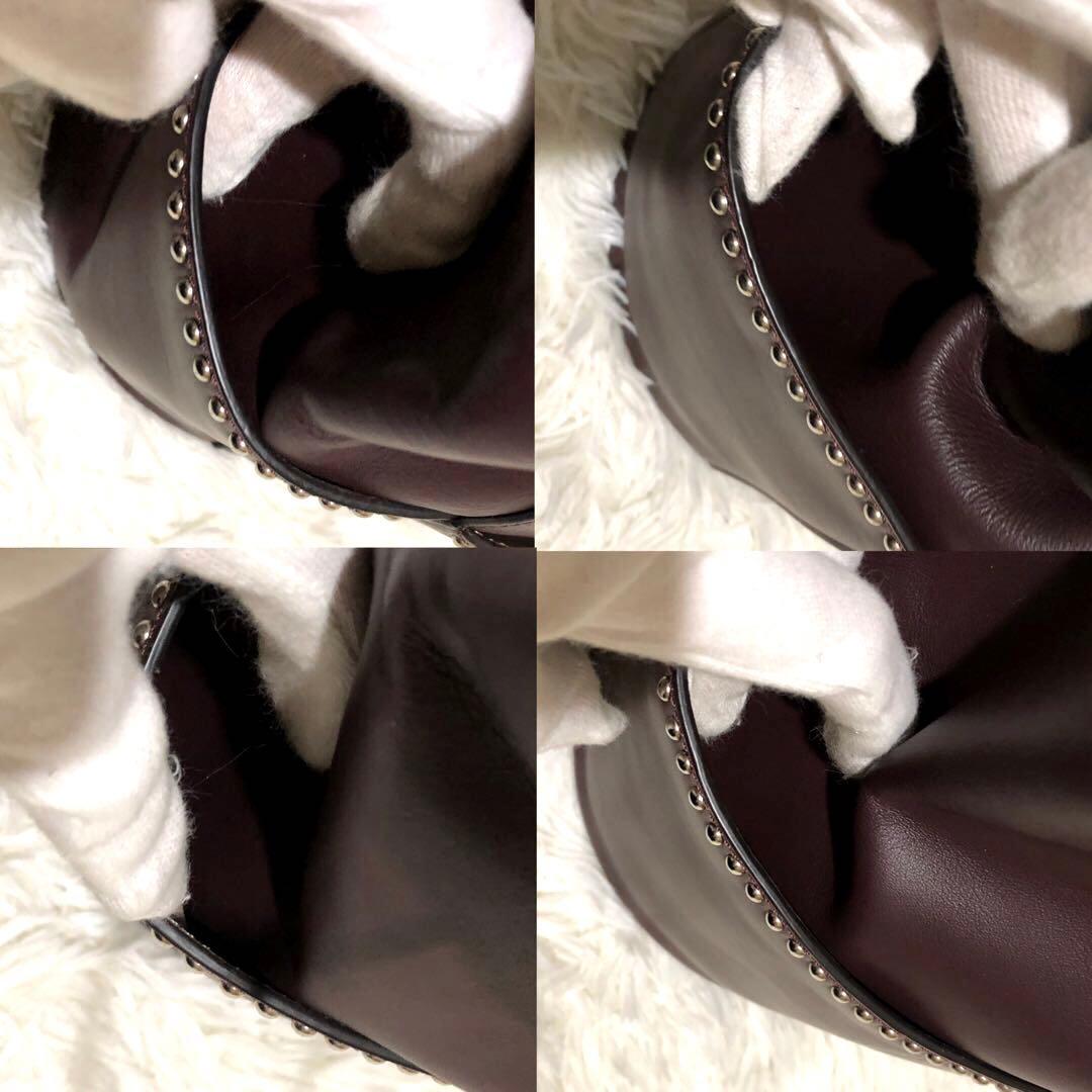 新品同様✨J&Mデヴィッドソン デイジーウィズスタッズ　レザー　ハンドバッグ