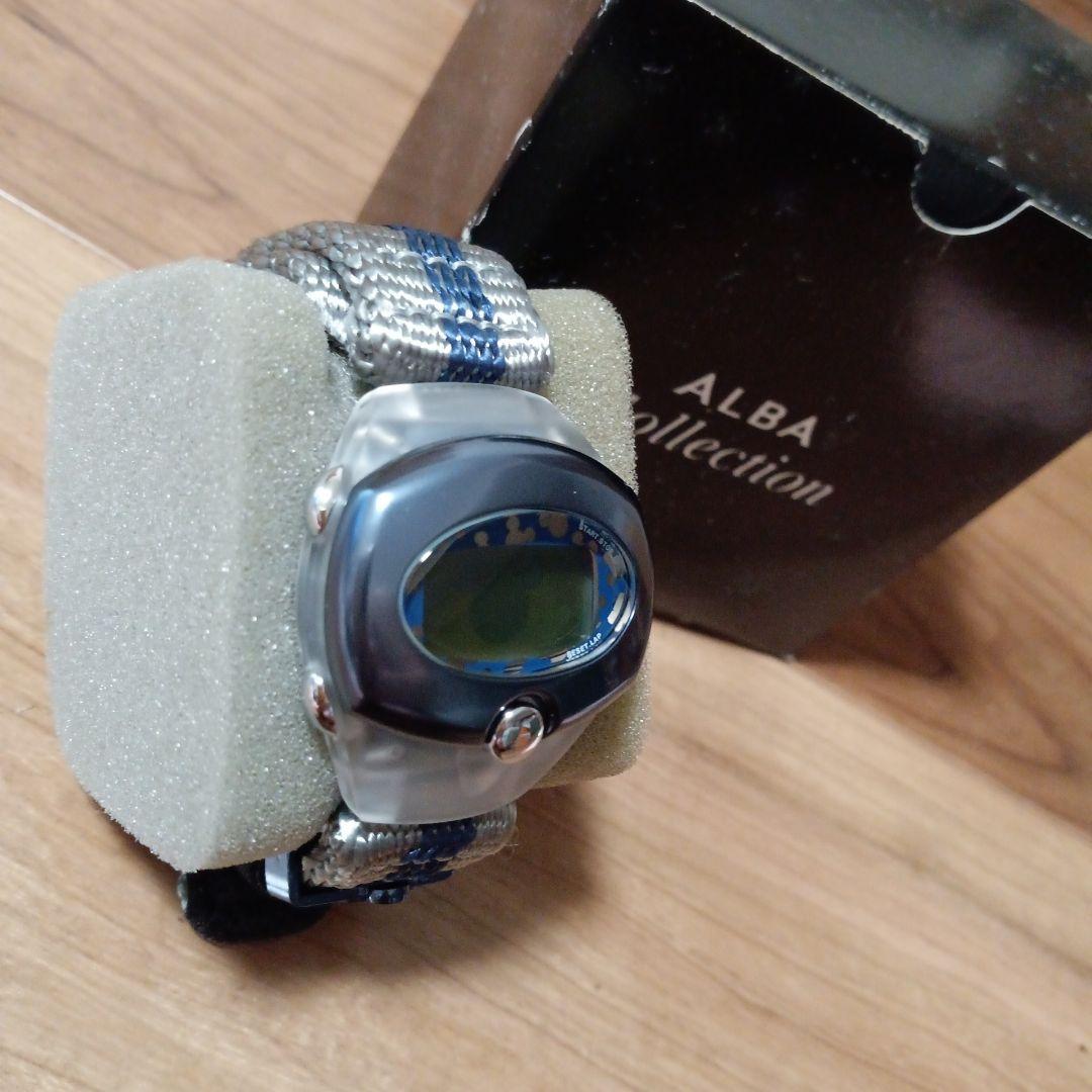 魅*流様 SEIKO ALBA SPOON ミッキーマウスのデジタルウォッチ