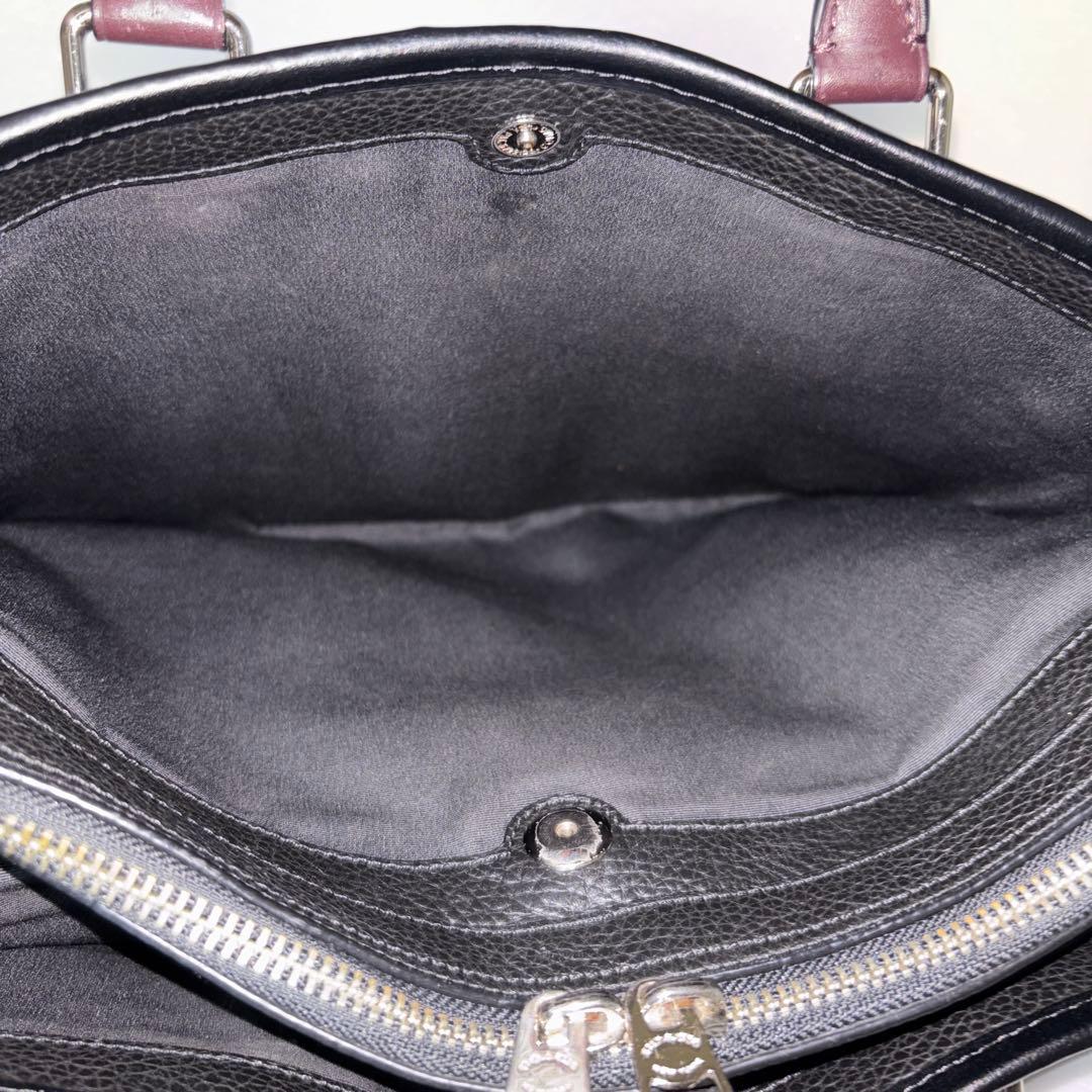 美品 定価10万円 コーチ レザー 本革 ブリーフケース ビジネスバッグ