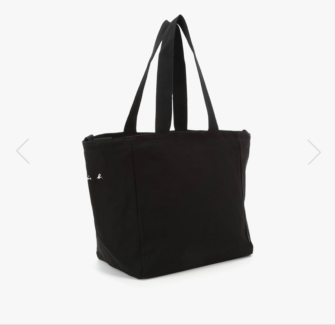 agnes b. キャンバスペアレントバッグ ブラック