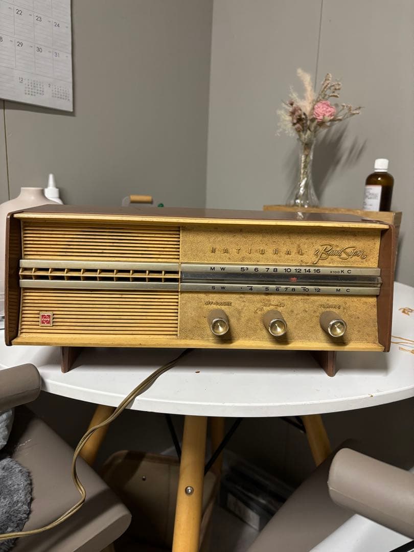 ナショナル 真空管ラジオ　2バンドRE-260