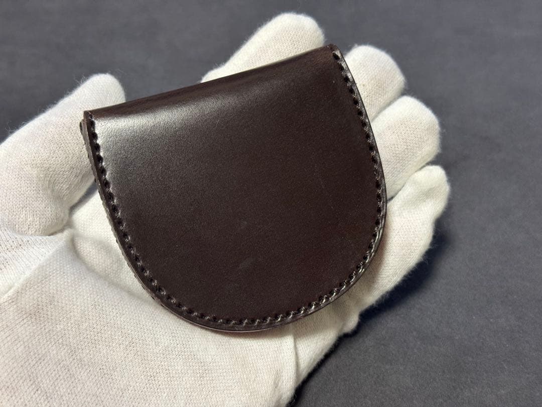 Drake's×GANZO 小銭入れ ダークブラウン 馬蹄 限定