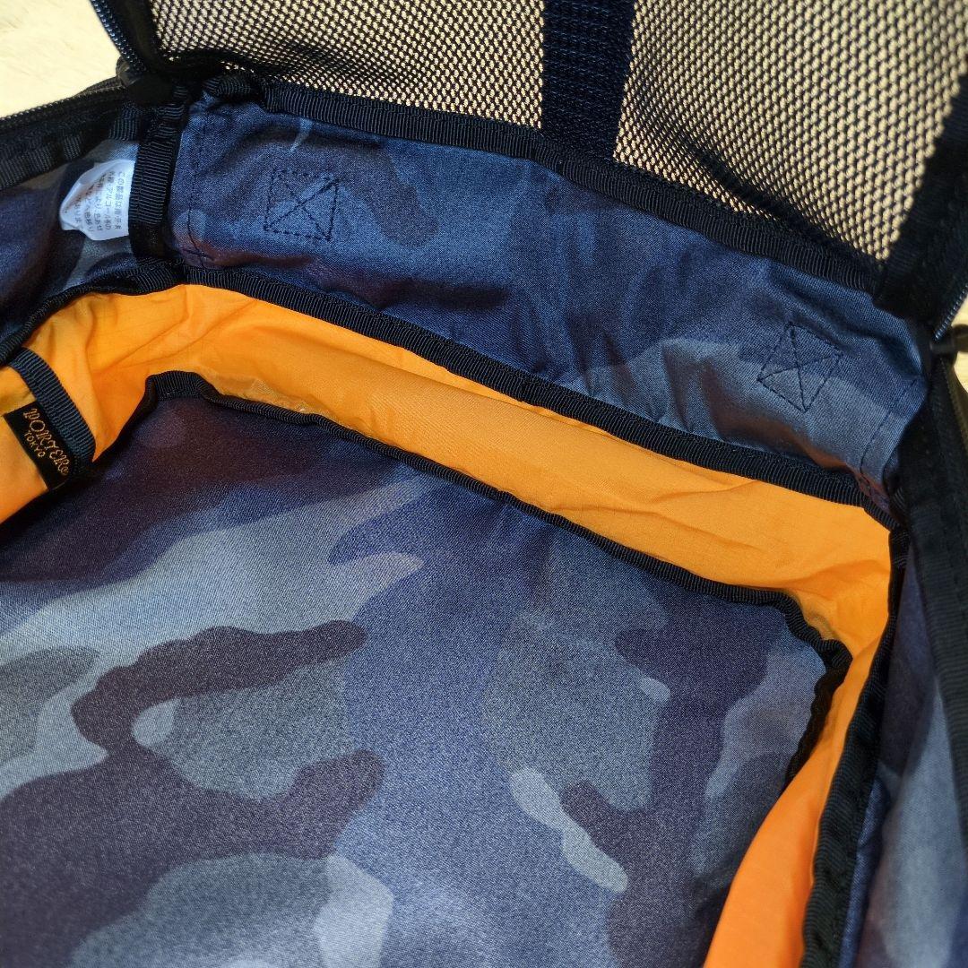【超美品】PORTER　EFFECT　ポーチ L　ウッドランドネイビー　タグ付き