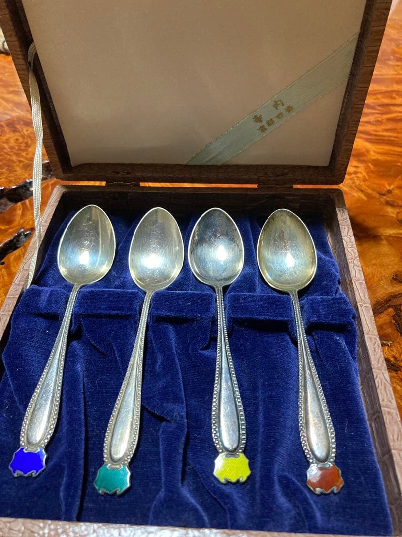 京都　寺内　スプーン　シルバー950