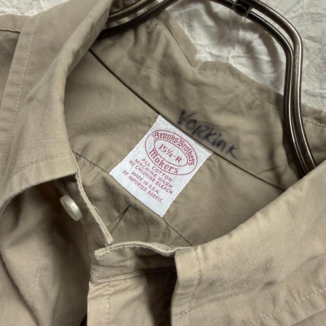 60-70's BrooksBrothers ボタンダウンワークシャツ 15.5