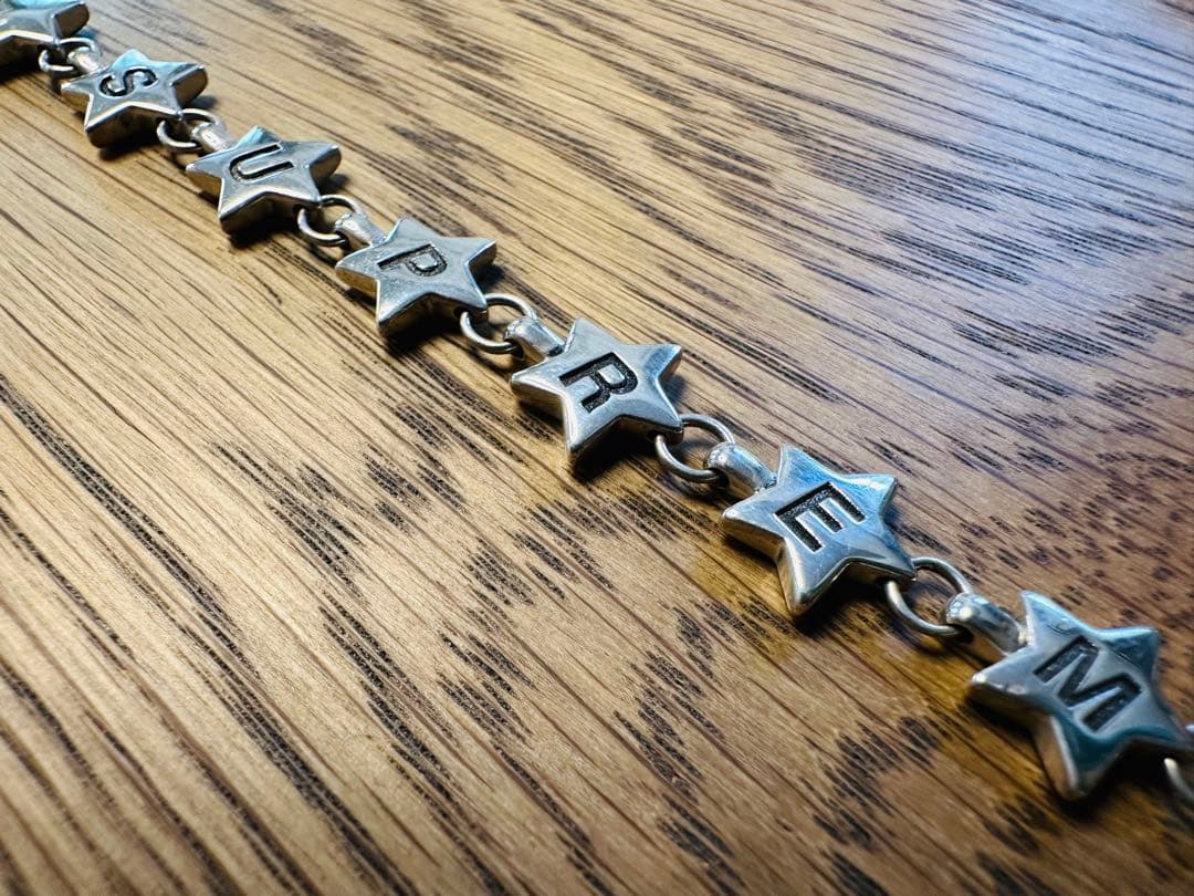 美品Tiffany × supremeスター ブレスレット blacelet