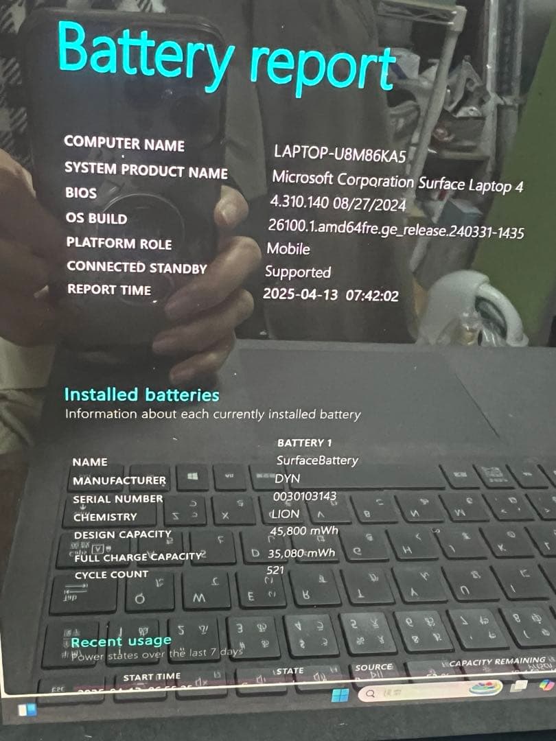 Microsoft Surface Laptop4 13.5インチoffice付