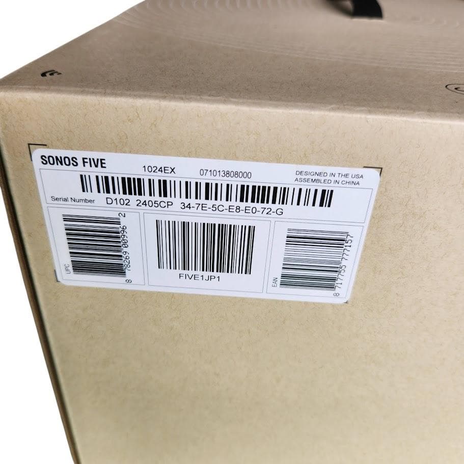 【新品未使用】SONOS Five ホワイト Wi-Fi プレミアムスピーカー