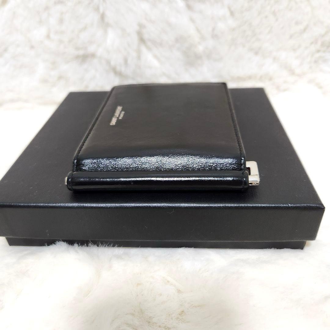 ✨極美品　付属品完備　希少✨サンローラン　マネークリップ　二つ折り　バイカラー