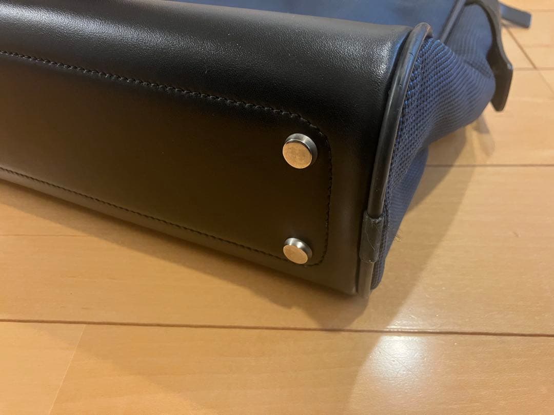 モンブラン A4可 ビジネス　ブリーフケース ナイロン レザー ネイビー