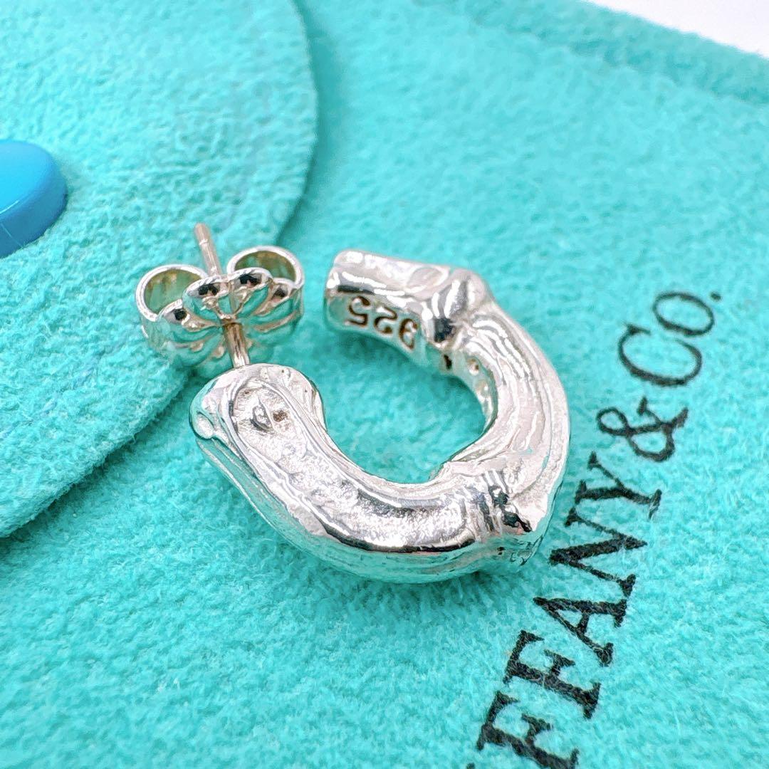 極美品 オールドティファニー バンブー スモール 片耳 ピアス シルバー925