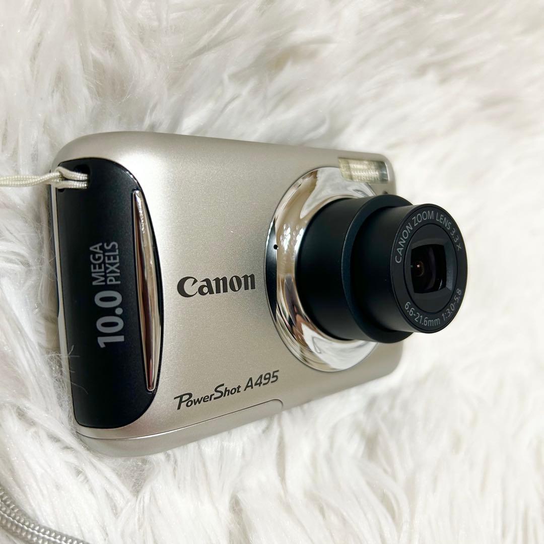 未使用級✨箱付✨Canon PowerShot A495 単3電池式 動作良好✨