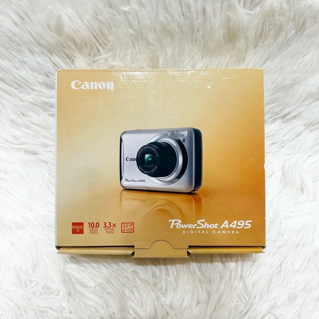 未使用級✨箱付✨Canon PowerShot A495 単3電池式 動作良好✨