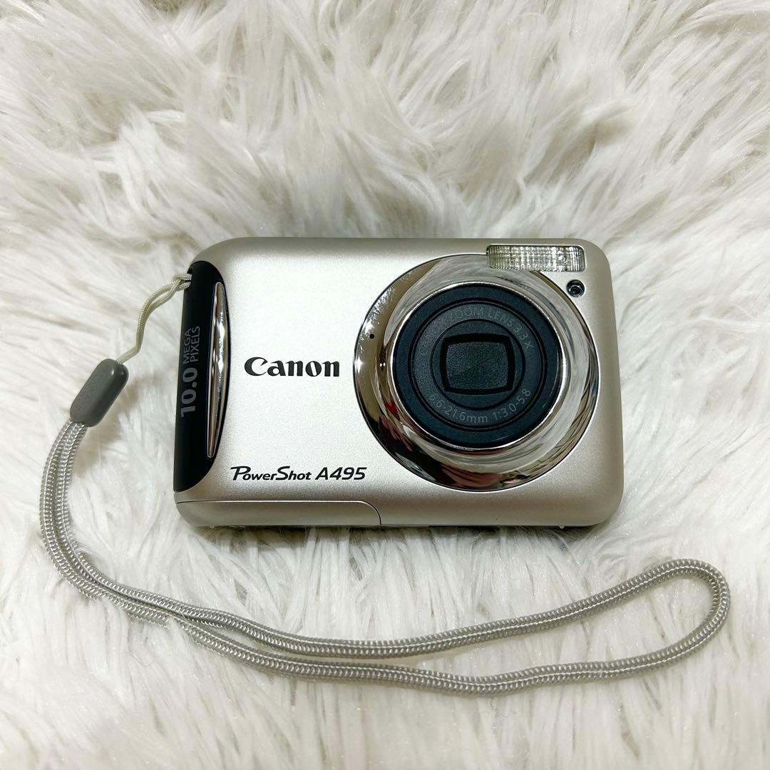 未使用級✨箱付✨Canon PowerShot A495 単3電池式 動作良好✨