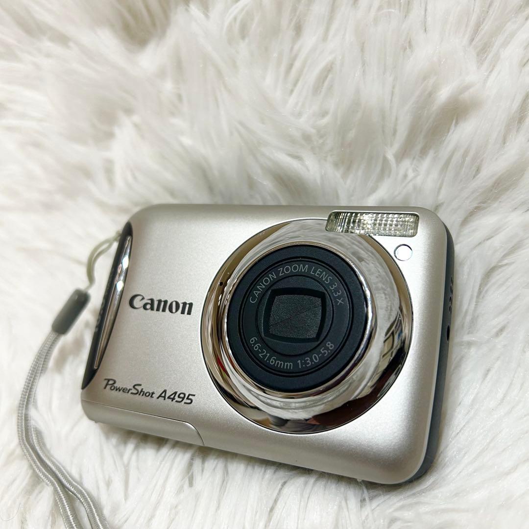未使用級✨箱付✨Canon PowerShot A495 単3電池式 動作良好✨