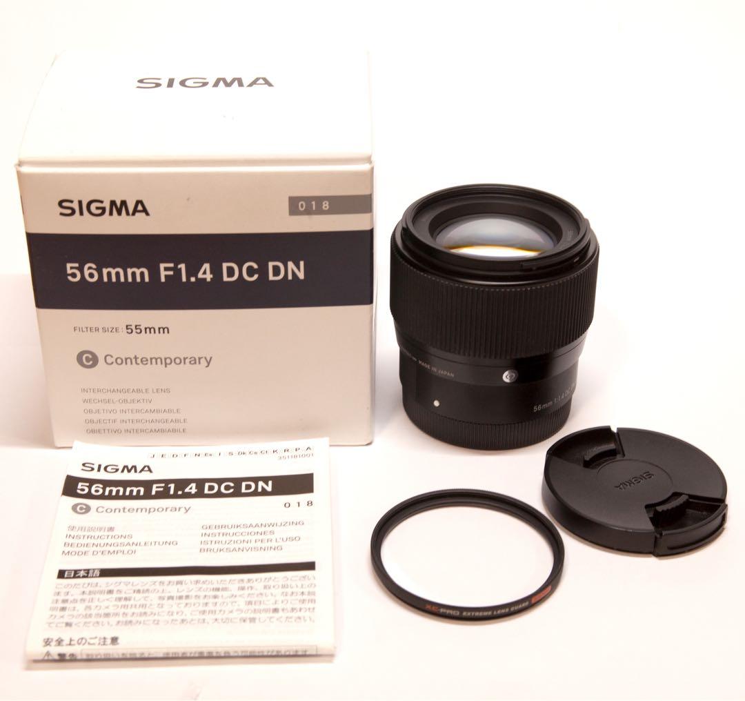 【美品】動作◎SIGMA 56mm F1.4 DC DN ソニー　Eマウント