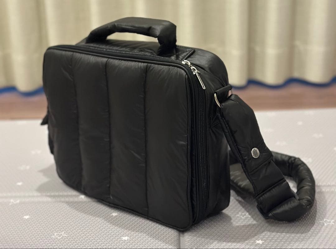 【Calin】 quilting mothers pouch bag black