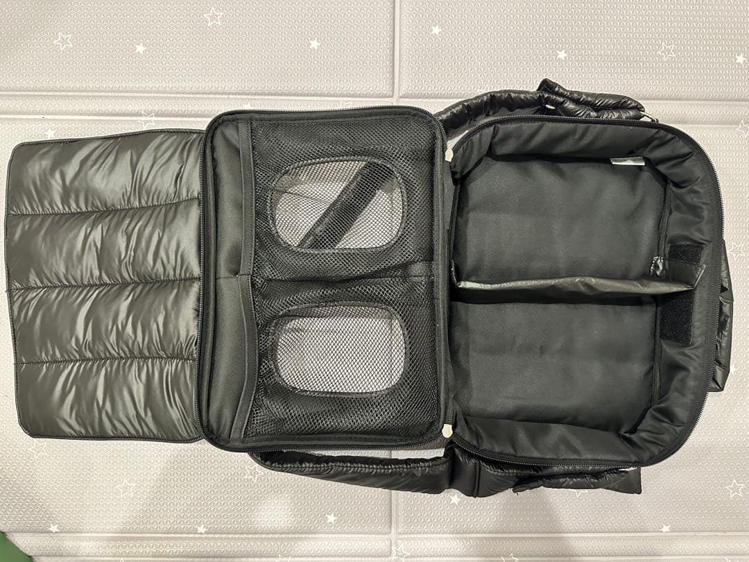 【Calin】 quilting mothers pouch bag black