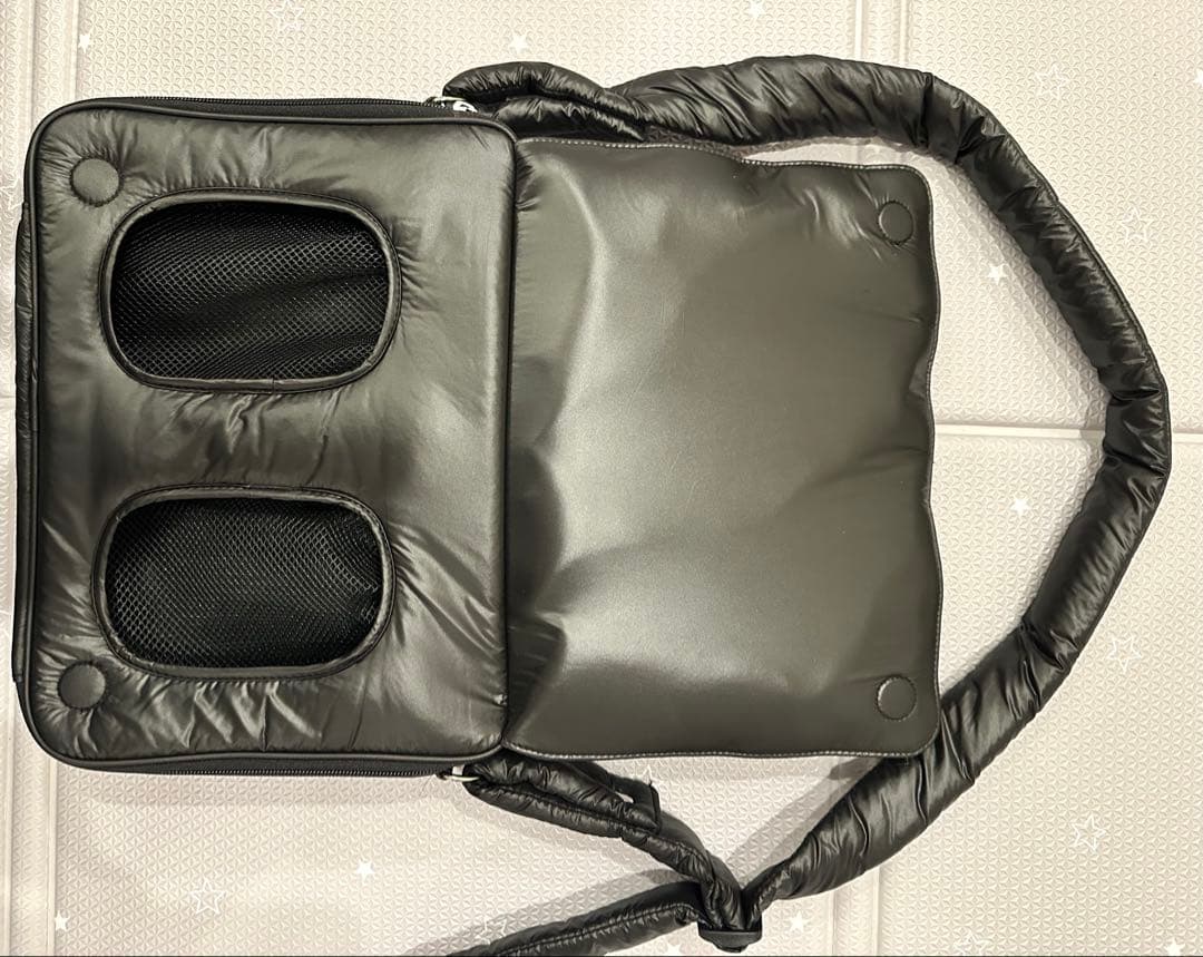 【Calin】 quilting mothers pouch bag black