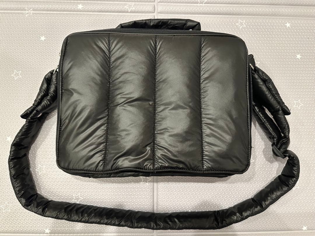 【Calin】 quilting mothers pouch bag black