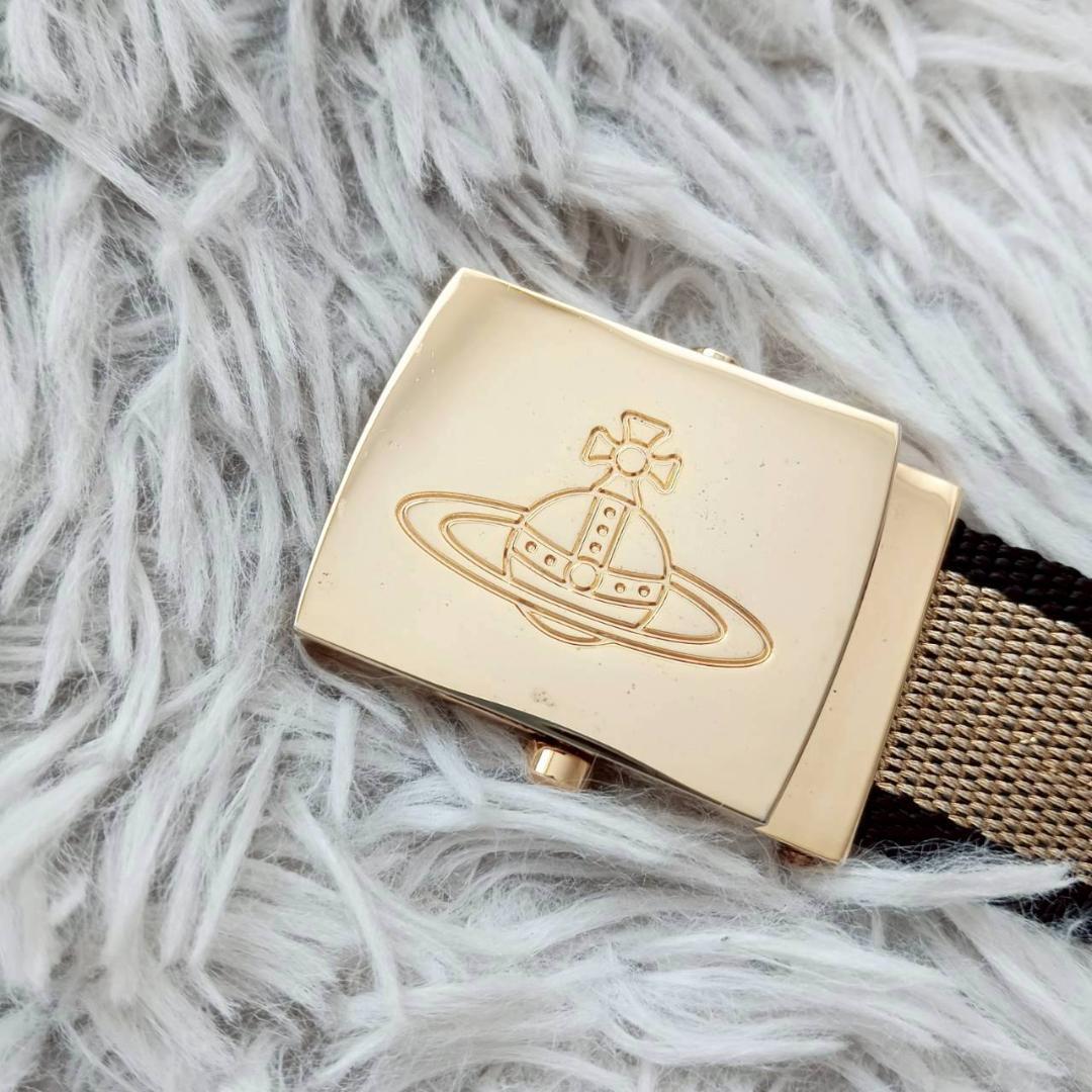 美品 ヴィヴィアンウエストウッド ガチャベルト ゴールドバックル