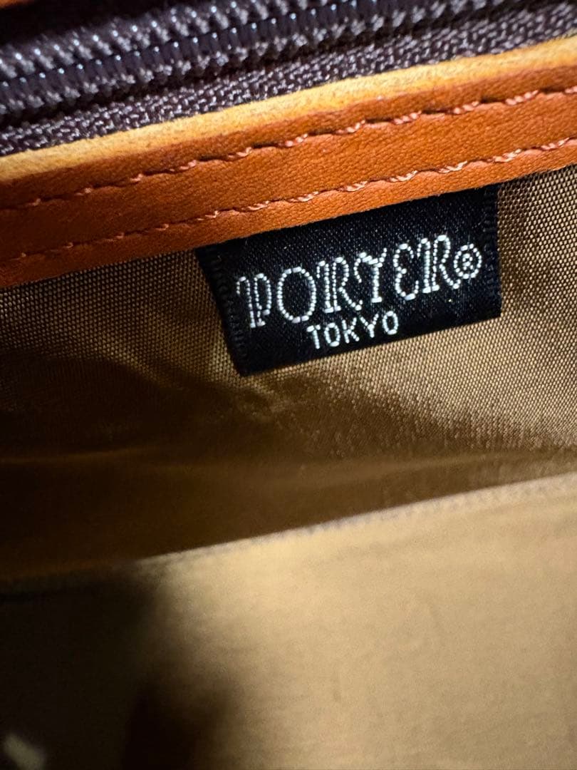 PORTER BARON 2WAYボストンバッグ ブラウン