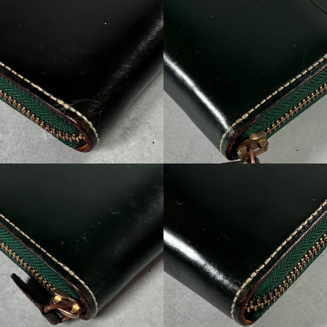 ガンゾー Ganzo コートバン ダークグリーン ラウンドファスナー 緑