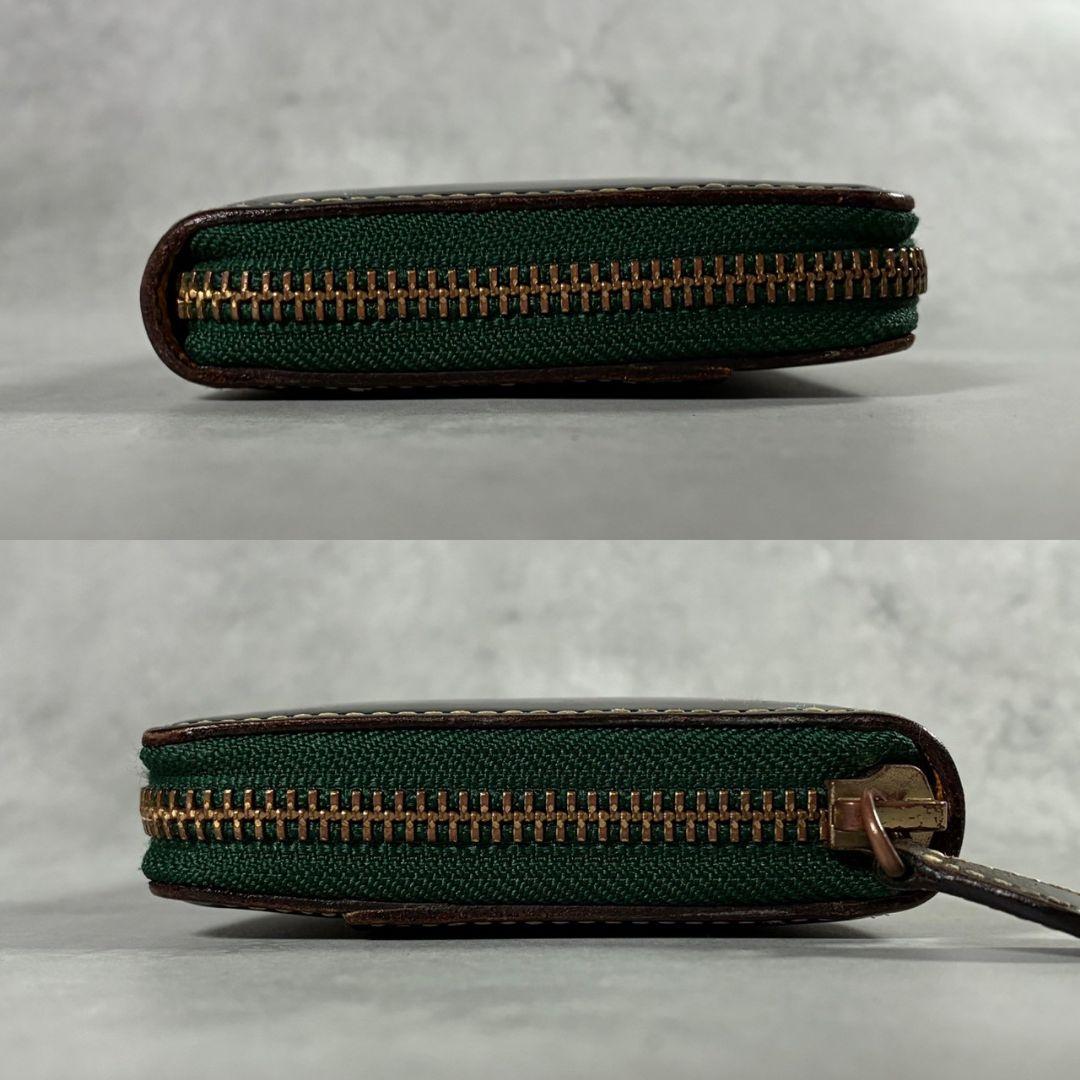 ガンゾー Ganzo コートバン ダークグリーン ラウンドファスナー 緑