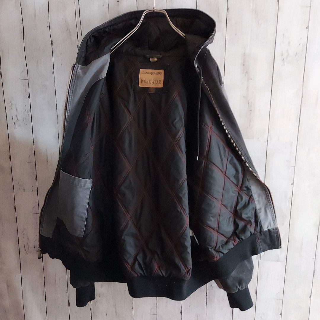 【Snap-on】スナップオン アクティブジャケット 刺繍 ダック地 XL 灰