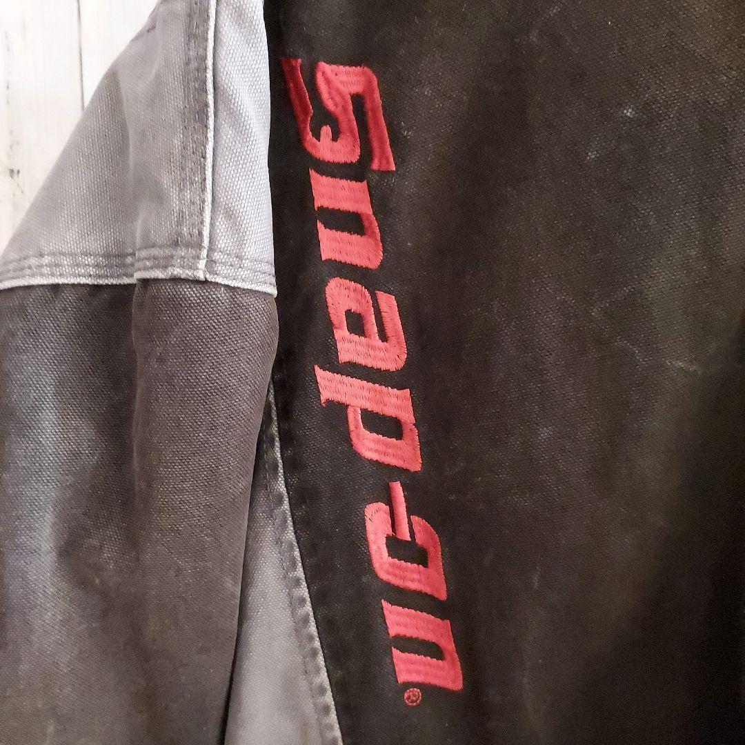 【Snap-on】スナップオン アクティブジャケット 刺繍 ダック地 XL 灰