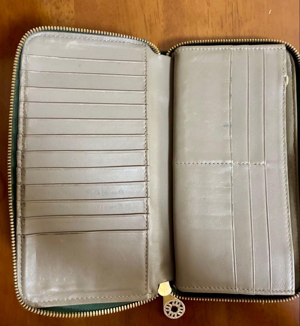 muta ムータ ガルーシャ 長財布 LARGE ZIP グリーン 付属品完備